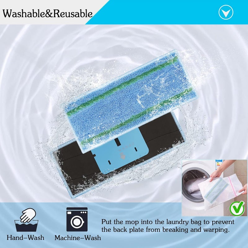 Extolife 12 Pack M6 Mopping Wet Pads for iRobot Braava Jet m6 (6110) (6012) (6112) (6113) Ultimate Robot Mop, Washable and Reusable Microfiber Deep Clean Wet Pads - Image 5